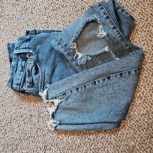 Good American Ripped Skinny Jeans